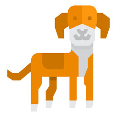 Dog flat icon