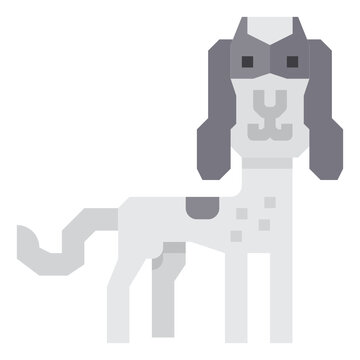 Dog flat icon