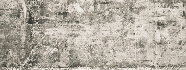 Obraz premium Background of white old concrete wall texture. Decay, stains, cracks, but attractive