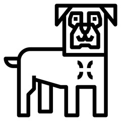 Dog outline icon