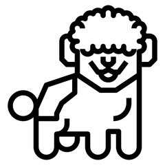 Dog outline icon