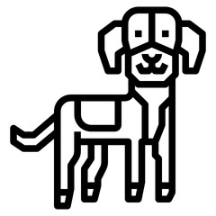 Dog outline icon