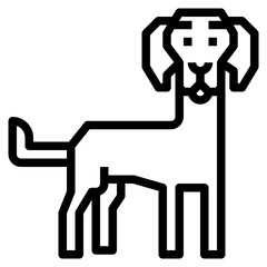 Dog outline icon