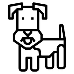 Dog outline icon