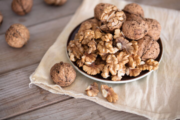 Plump and fleshy walnuts