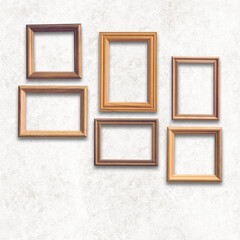 frames on white wall