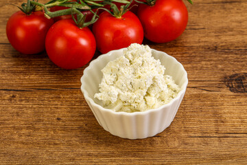 Soft cream cheese with herbs