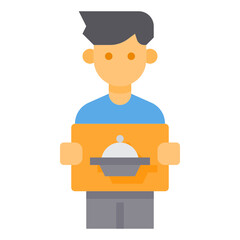 Delivery Man flat icon