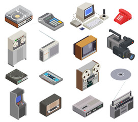 Retro Devices Icon Set