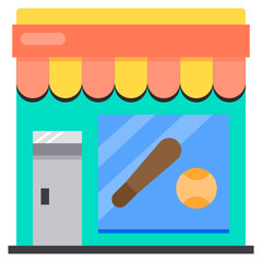 baseball flat icon