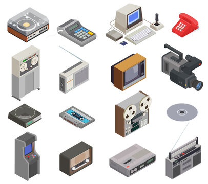 Retro Devices Icon Set