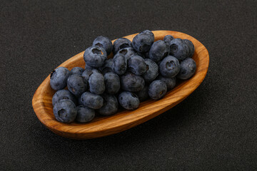 Ripe sweet tasty blueberries heap