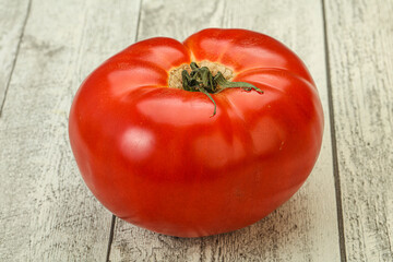 Ripe big juicy red tomato