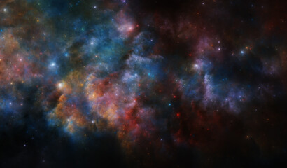 Fototapeta na wymiar Fictional Nebula - High Resolution (13k)