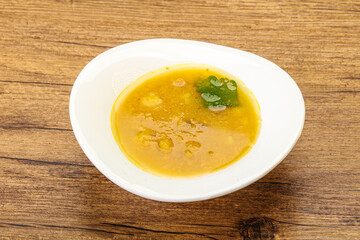 Pea soup with smoked meat