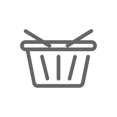 Cart outline icon.