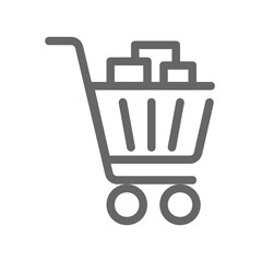 Cart outline icon.