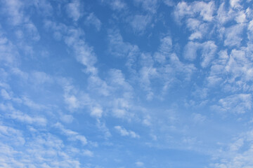 Blue sky and white clouds for background
