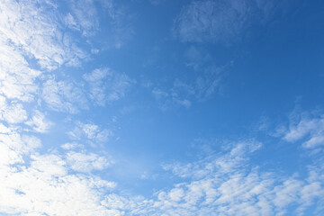 Blue sky and white clouds for background