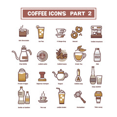 coffee icon set part 2