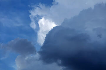 Clouds in the blue sky