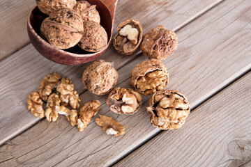 Dried walnuts