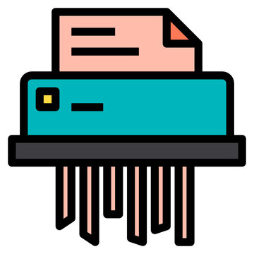recommend clip art: Shredder line icon