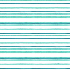 Watercolor turquoise seamless pattern. Hand drawn background