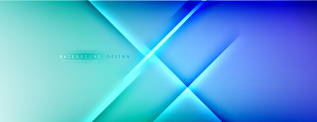 Abstract background - lines composition created with lights and shadows. Technology or business digital template. Trendy simple fluid color gradient abstract background with dynamic