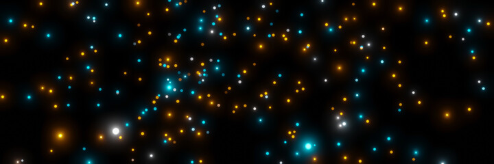 Abstract bokeh circle particle lights