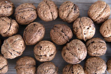 Tiled walnut background