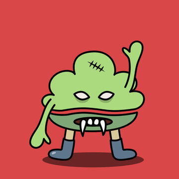 Unji monster. Poop design character