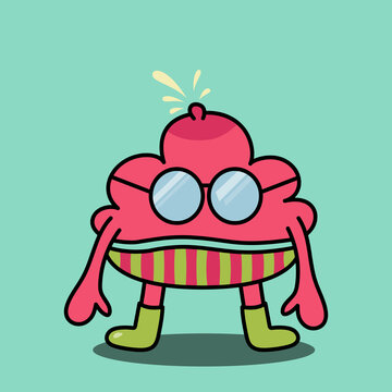 Unji monster. Poop design character