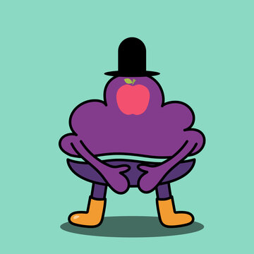 Unji monster. Poop design character