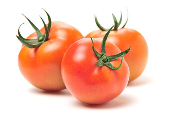 fresh tomato isolated on white background