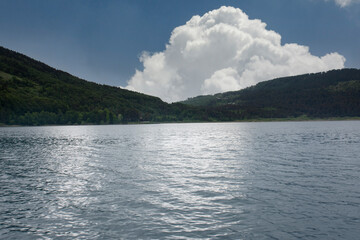 Bolu, wonderful lake view from the wooden observation deck by Abant Lake