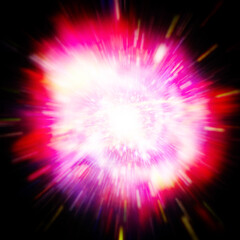 Obraz premium Big bang in space. Science scene. The elements of this image furnished by NASA.