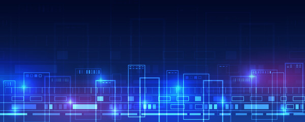 Cyber Security for business and internet project. Abstract futuristic background. Hi-tech business presentation. Big data concept.