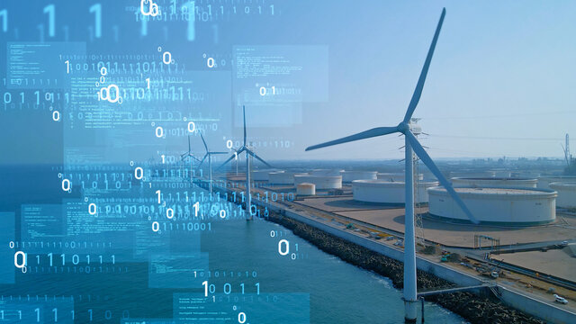 産業とテクノロジー　再生可能エネルギー　デジタルトランスフォーメーション 