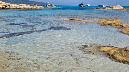 Beach in the Taillat Cape near Saint-Tropez, South of France