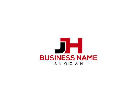 Letter JH Logo, creative jh logo icon vector for business