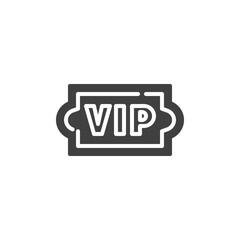 VIP ticket vector icon