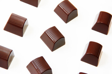 sweet chocolate candies with filling