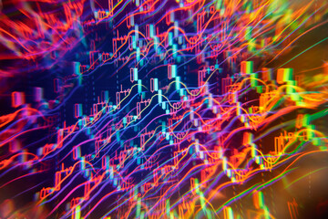 Abstract background of stock market data