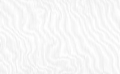Reticulated texture of lines and moire effect. Linear background with stabilized filling of intersecting white and gray lines. Design template. Vector overlay pattern - obrazy, fototapety, plakaty