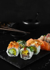Selection of Sushi and Sashimi