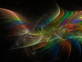 Imaginatory fractal background generated Image