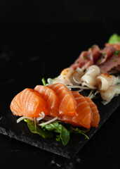 Selection of Sushi and Sashimi