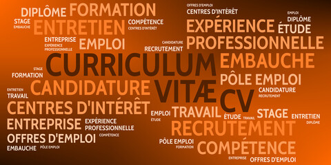 Nuage de Mots Curriculum Vitae v9