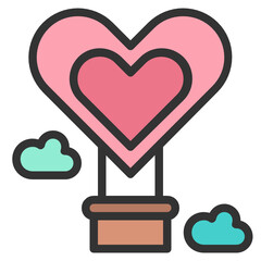 heart line color icon